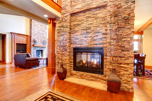 Stone Hearth Installation in Spokane